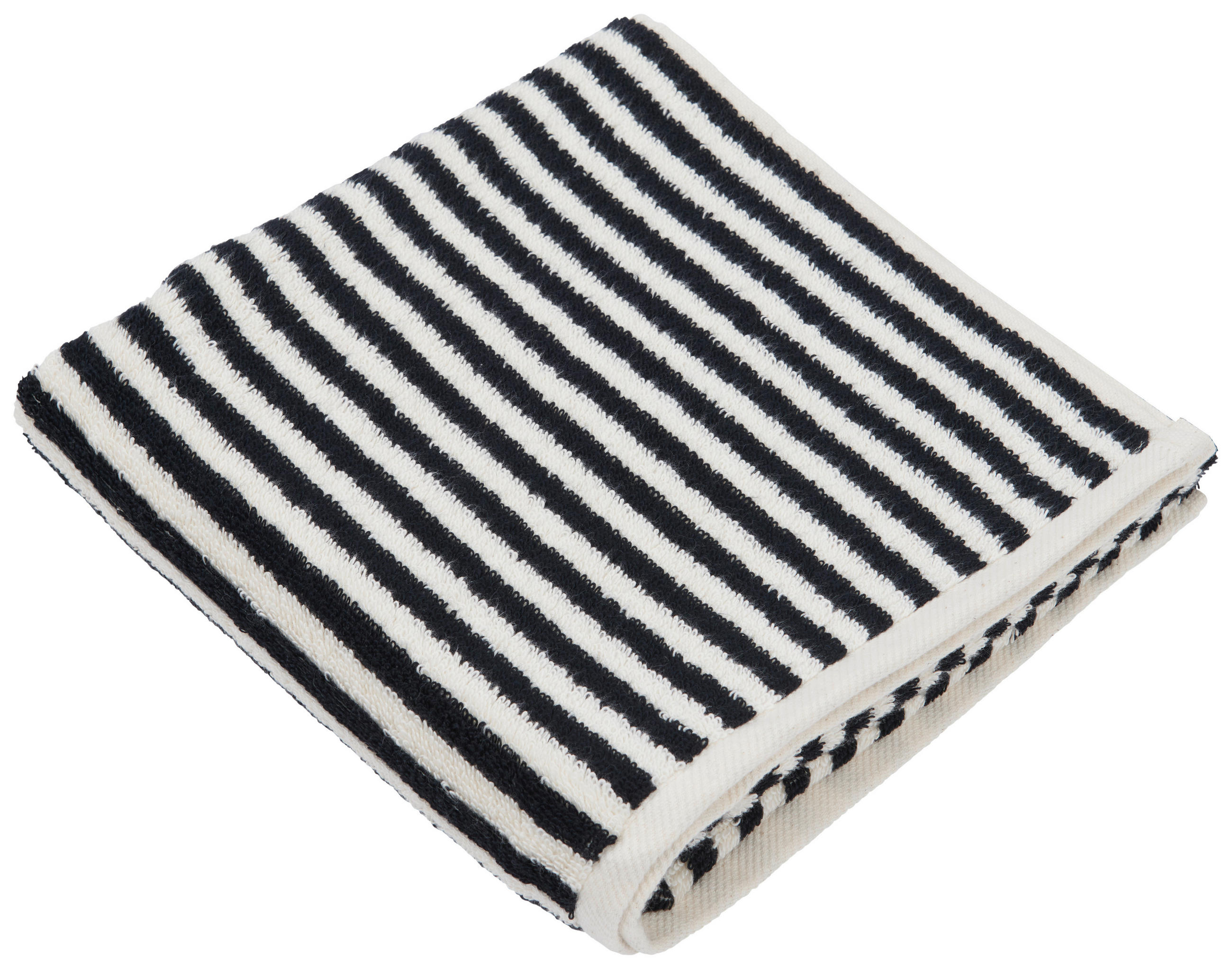 HANDDUK svart, ecru  - svart/ecru, Klassisk, textil (50/100cm) - Dieter Knoll