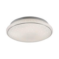 LED-DECKENLEUCHTE JUPITER 44/44/10 cm   - Weiß, Design, Kunststoff/Metall (44/44/10cm) - Just Light