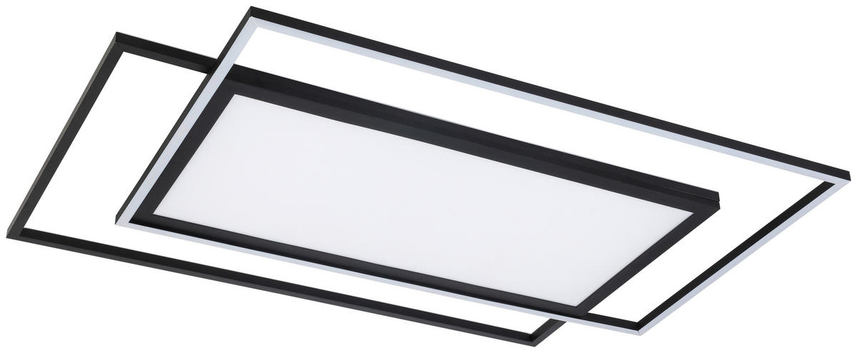 LED-PANEEL 80,8/52,8/6 cm  - Schwarz, Trend, Kunststoff/Metall (80,8/52,8/6cm) - Novel