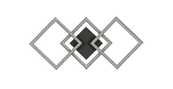 LED-DECKENLEUCHTE 76,4/35,7/8 cm   - Schwarz, Design, Kunststoff/Metall (76,4/35,7/8cm) - Novel