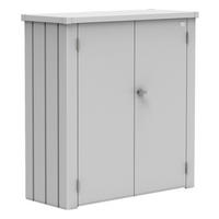 GERÄTESCHRANK 132/140/57 cm  - Silberfarben, Design, Metall (132/140/57cm) - Biohort