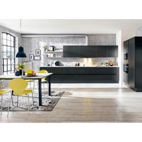 EINBAUKÜCHE BIELLA  - Schwarz, Design, Holzwerkstoff - Schüller