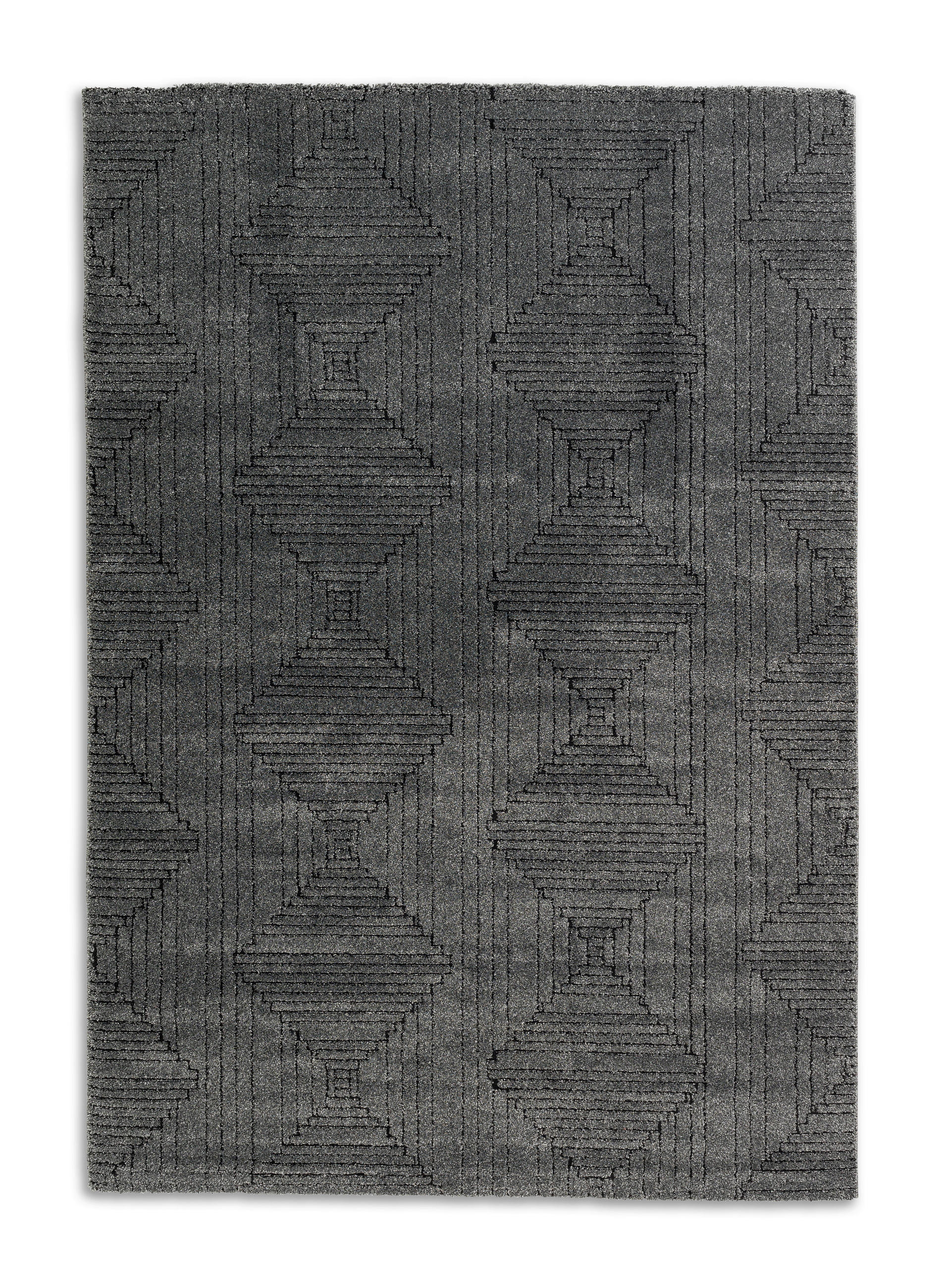 WEBTEPPICH 200/290 cm Pure Design Anthrazit  - Anthrazit, Basics, Textil (200/290cm) - Schöner Wohnen