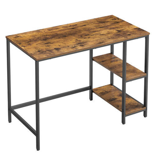 SCHREIBTISCH 100/50/75 cm  in Braun, Schwarz  - Schwarz/Braun, Basics, Holzwerkstoff/Metall (100/50/75cm) - Boxxx