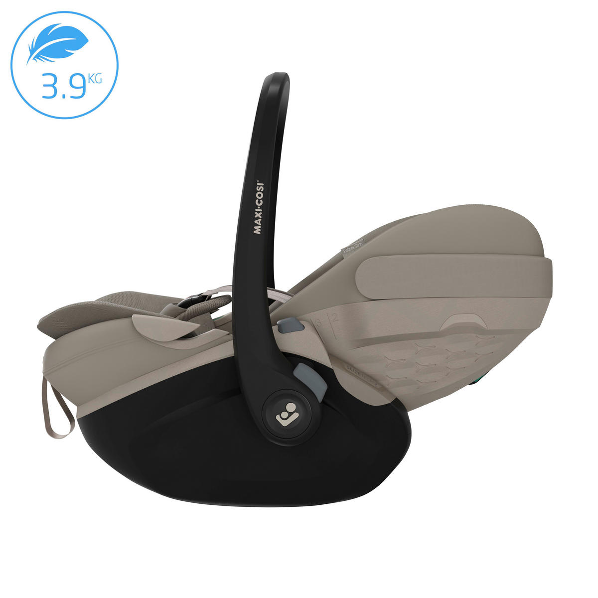 BABYSCHALE Pebble Slide Pro Sapphire Sand   - Creme, Basics, Kunststoff/Textil (44/58/70cm) - Maxi-Cosi