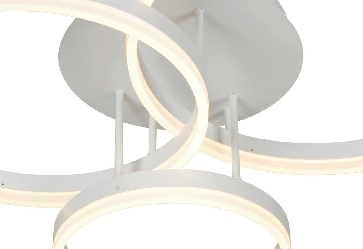 LED-DECKENLEUCHTE 75/38/22,5 cm   - Weiß, Design, Kunststoff/Metall (75/38/22,5cm)