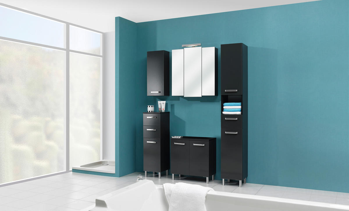 HÄNGESCHRANK 30/70/20 cm  - Anthrazit/Silberfarben, KONVENTIONELL, Holzwerkstoff/Metall (30/70/20cm) - Carryhome