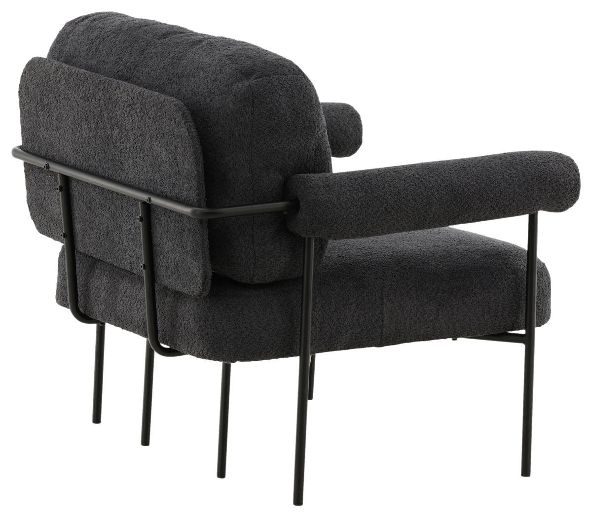 SESSEL in  - Schwarz, Design, Kunststoff/Textil (95/83/87cm) - Livetastic
