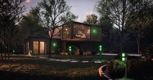 WEGELEUCHTE Smart+ Outdoor WiFi Flare Updown 19,4/14,4/50 cm   - Dunkelgrau/Weiß, Basics, Metall (19,4/14,4/50cm) - Ledvance