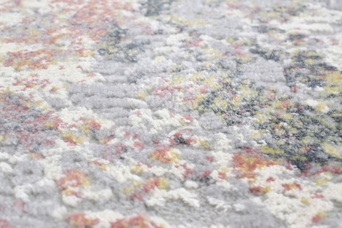 WEBTEPPICH Wohnzimmer 80/150 cm Palau Grau, Multicolor, Hellgrau rechteckig  - Multicolor/Hellgrau, Design, Textil (80/150cm) - Novel
