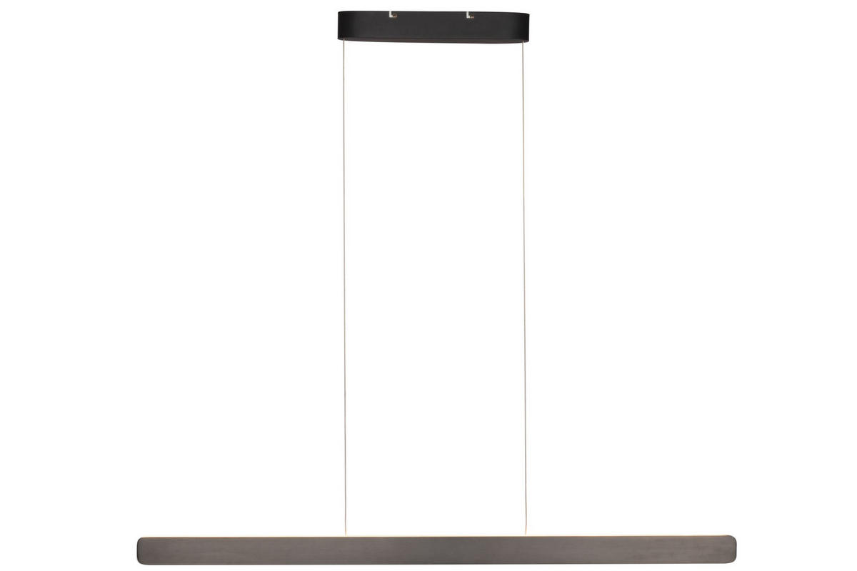 ZÁVĚSNÉ LED SVÍTIDLO, 110/9/60-180 cm  - černá/antracitová, Basics, kov/plast (110/9/60-180cm) - Novel