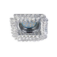 EINBAUSPOT 10,0/10,0/9,5 cm   - Chromfarben, KONVENTIONELL, Glas/Metall (10,0/10,0/9,5cm) - Trio Leuchten