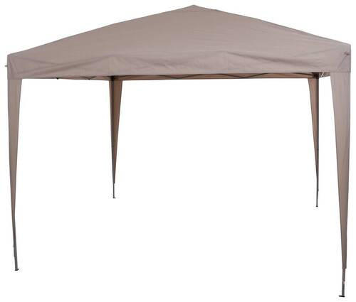 PAVILLON 300/260/300 cm Stahl  - Taupe/Grau, KONVENTIONELL, Textil/Metall (300/260/300cm) - Siena Garden