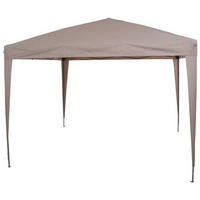 PAVILLON 300/260/300 cm   - Taupe/Grau, KONVENTIONELL, Textil/Metall (300/260/300cm) - Siena Garden