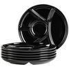 TELLERSET 6-teilig  - Schwarz, Trend, Keramik (22cm) - Mäser