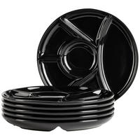 TELLERSET 6-teilig  - Schwarz, Trend, Keramik (22cm) - Mäser