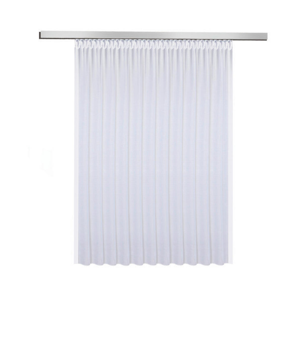 FERTIGSTORE  transparent  300/150 cm   - Weiß, Basics, Textil (300/150cm)