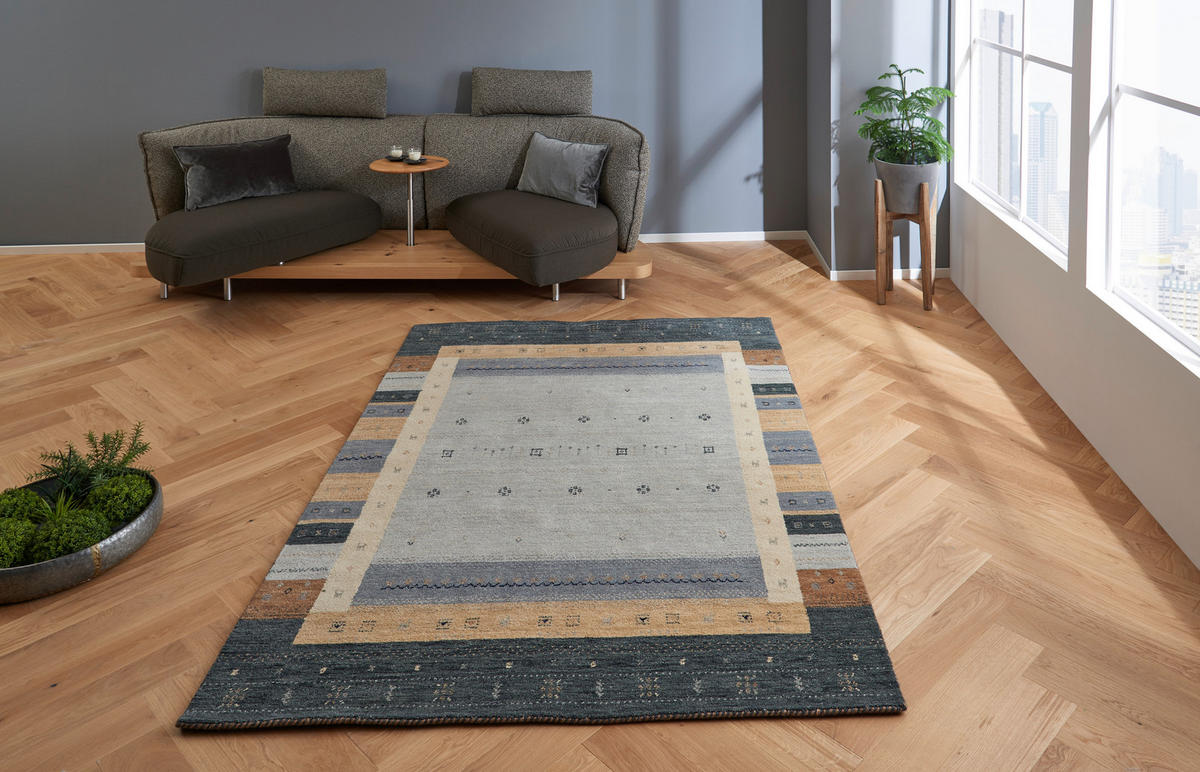 ORIENTTEPPICH 90/160 cm Baba Jan  - Silberfarben, Konventionell, Textil (90/160cm) - Cazaris