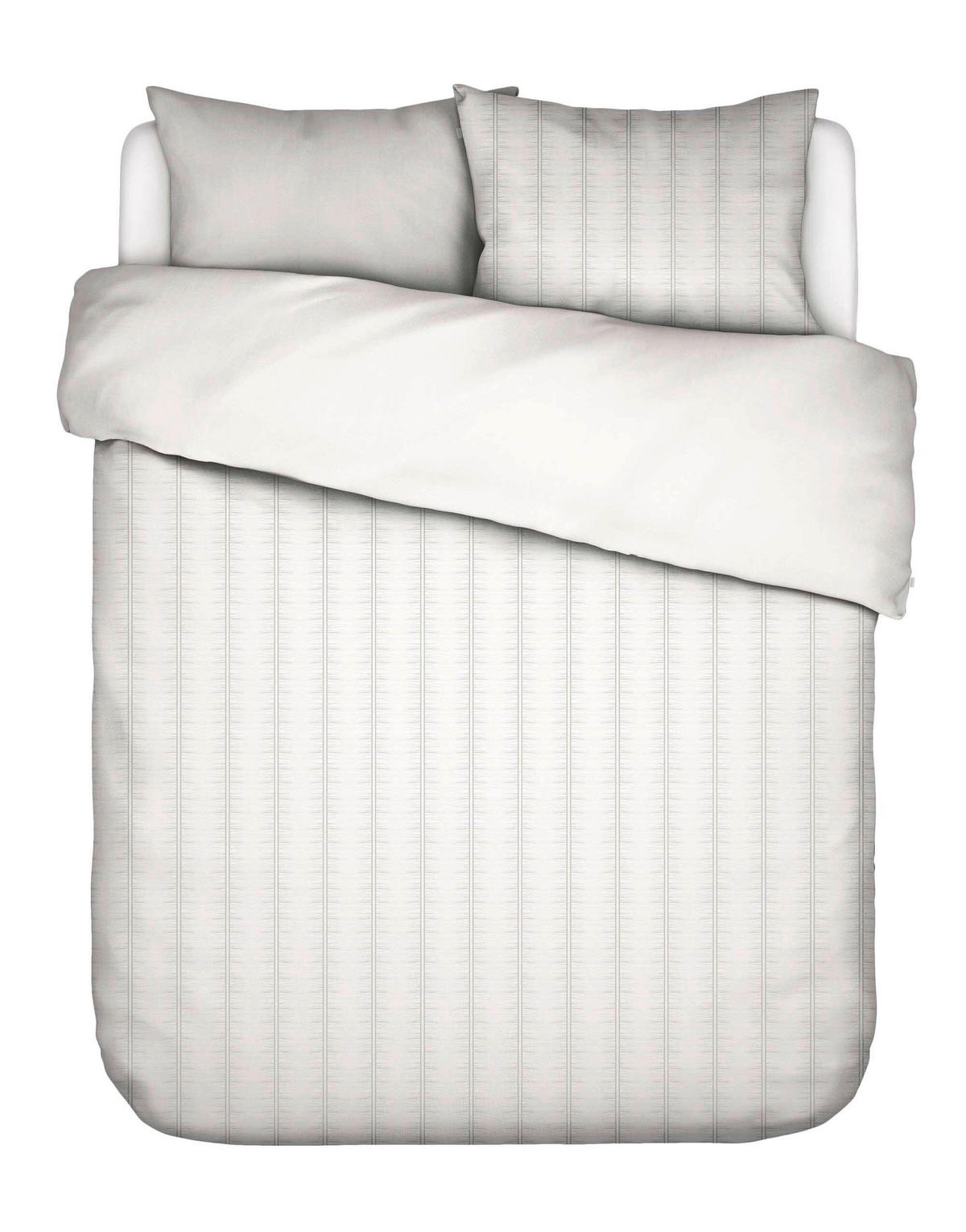 BETTWÄSCHE Zinnia Satin, Seersucker 200/200 cm  - Weiß, KONVENTIONELL, Textil (200/200cm) - Essenza