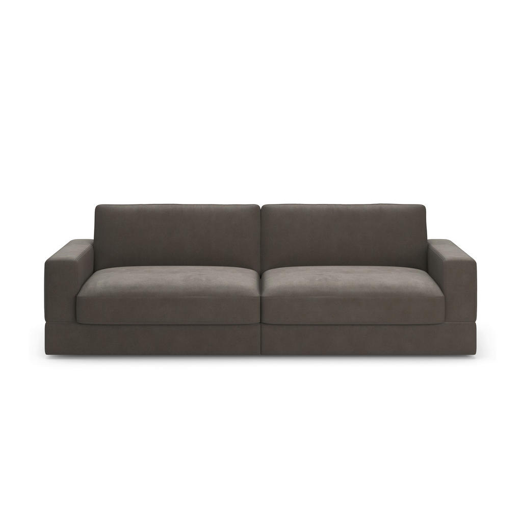 Thumbnail - Sit & More Bigsofa Fabio E, Graphit, Textil, 3,5-Sitzer, 264x87x108 cm, Goldenes M, Oeko-Tex® Standard 100, Made in Euro...