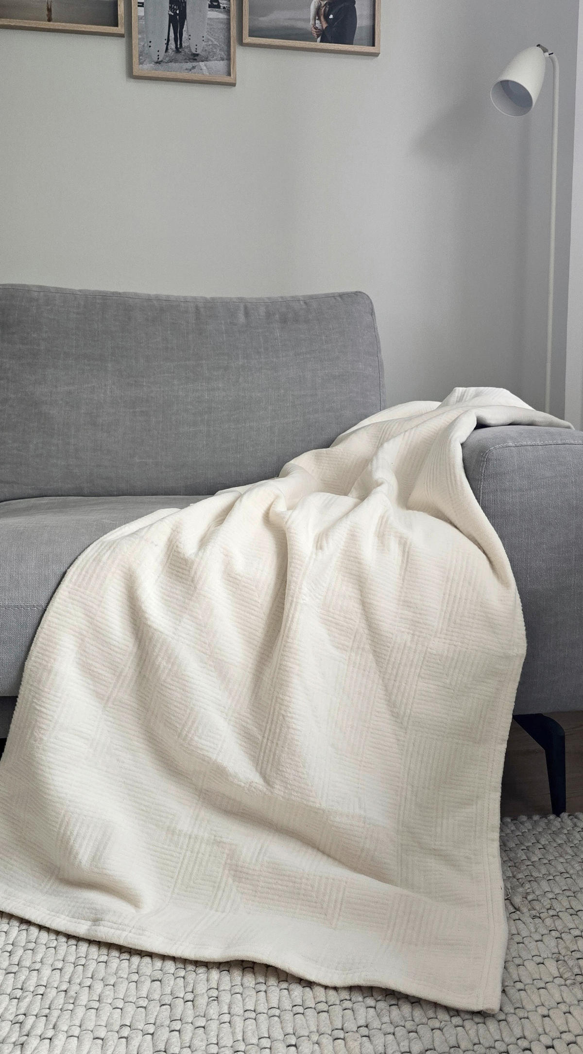 WOHNDECKE Minerva 150/200 cm  - Weiß, Basics, Textil (150/200cm) - Bio:Vio