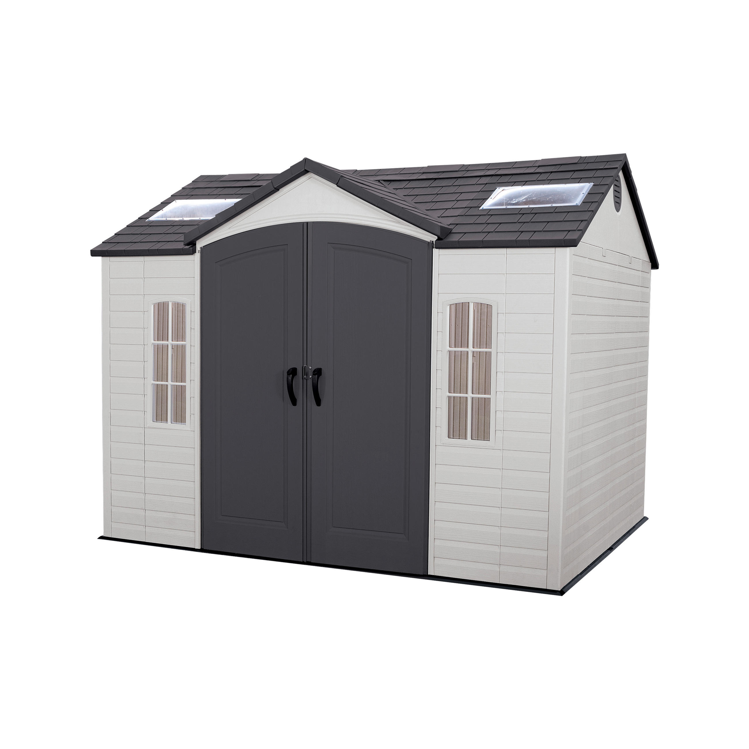 GERÄTEHAUS 305/244/244 cm  - Grau, Basics, Kunststoff (305/244/244cm) - Ambia Garden