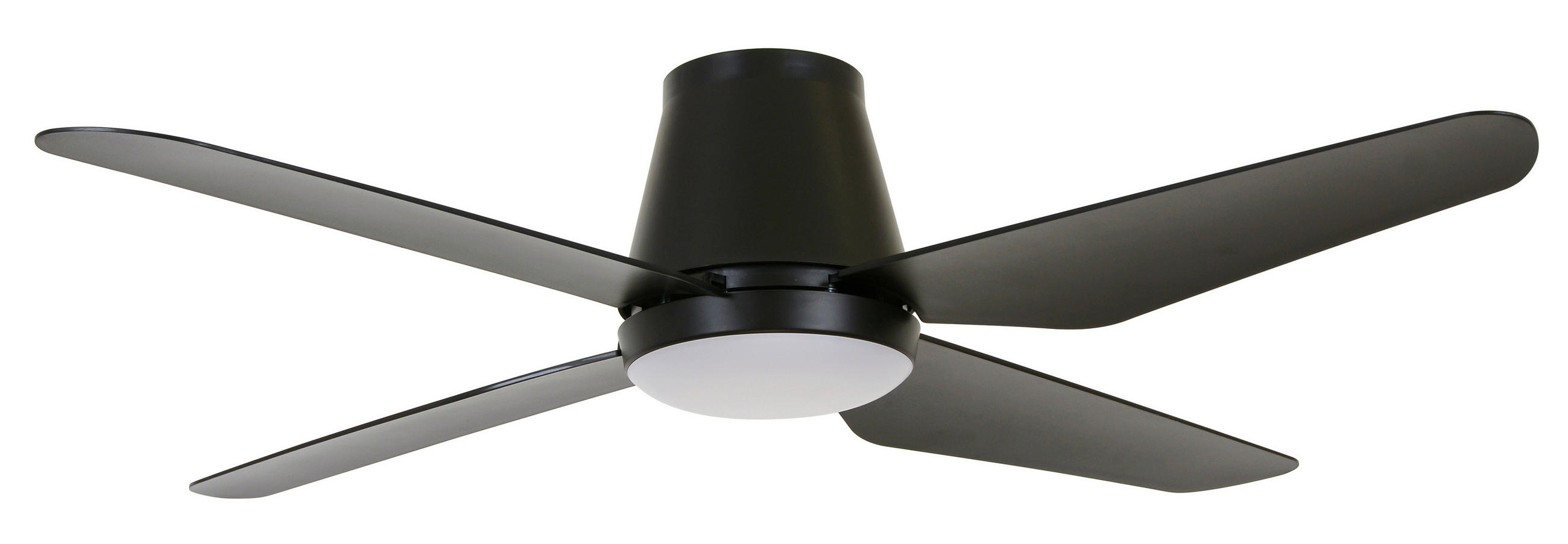 DECKENVENTILATOR 122/21 cm   - Schwarz, Basics, Kunststoff (122/21cm) - P & B