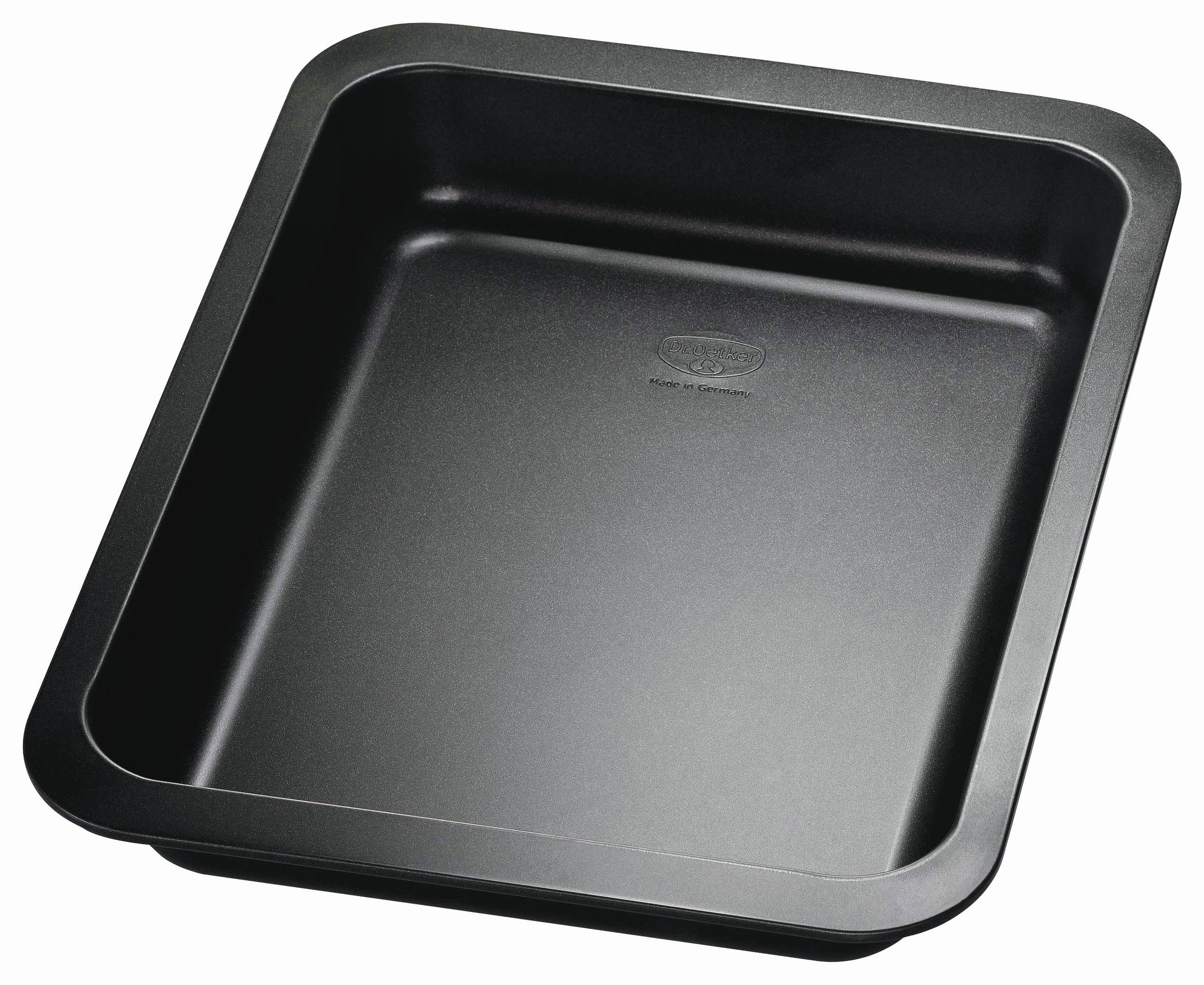 AUFLAUFFORM   - Schwarz, Basics, Metall (32/24cm) - Dr.Oetker