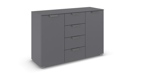 SIDEBOARD  in 120/81/42 cm  - Chromfarben/Dunkelgrau, Design, Holzwerkstoff/Metall (120/81/42cm) - Xora