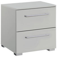 NACHTTISCH 40/49/42 cm  Hellgrau  - Silberfarben/Hellgrau, Design, Holzwerkstoff/Kunststoff (40/49/42cm) - Novel