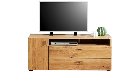 TV-ELEMENT 132,4/53,3/47 cm - Eichefarben/Bronzefarben, Design, Holz/Metall (132,4/53,3/47cm) - Hom`in
