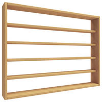 WANDREGAL 80/60/10 cm  - Buchefarben, Design, Holzwerkstoff (80/60/10cm) - MID.YOU