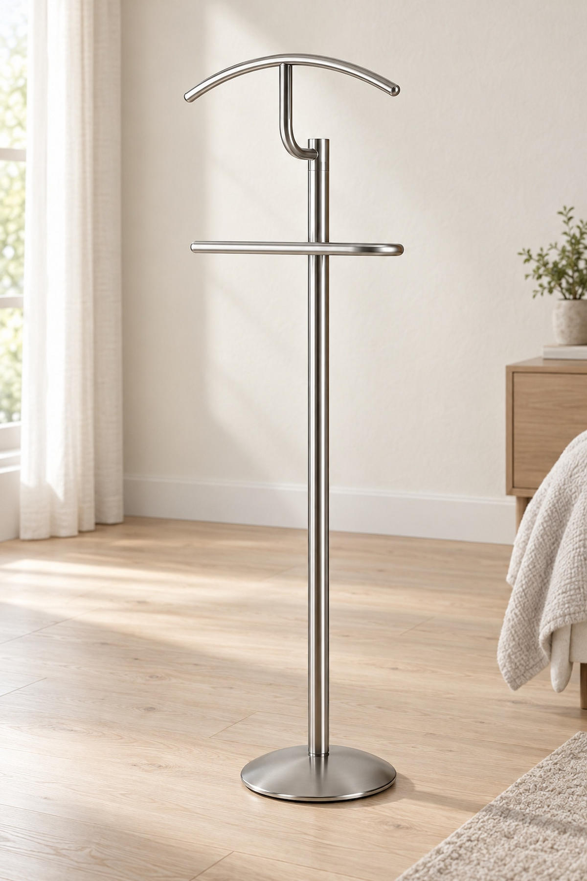 HERRENDIENER Edelstahlfarben  - Edelstahlfarben, Design, Metall (40/120/28cm) - Boxxx
