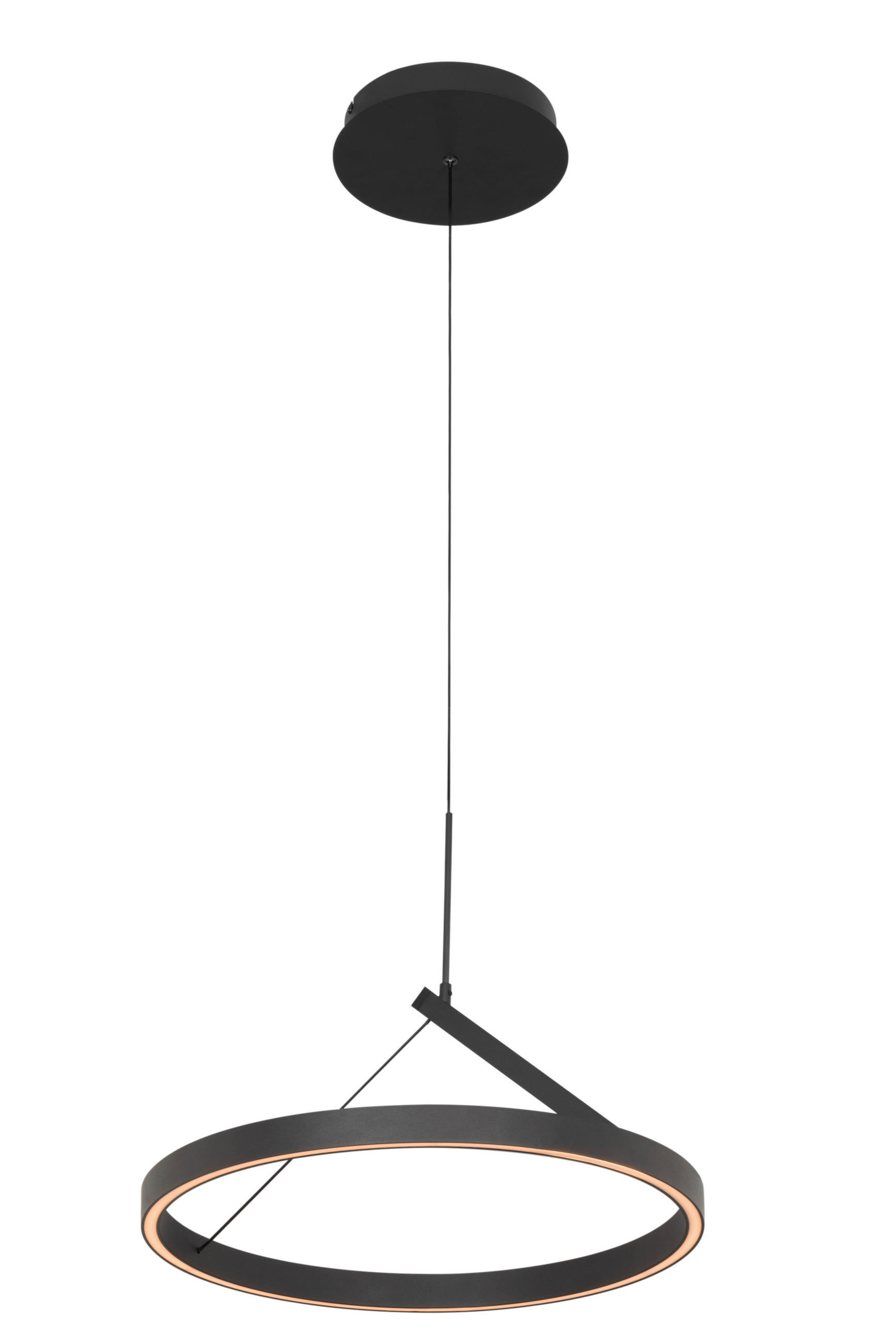 LED-HÄNGELEUCHTE Aero 45/150 cm   - Schwarz, Design, Metall (45/150cm) - Dieter Knoll