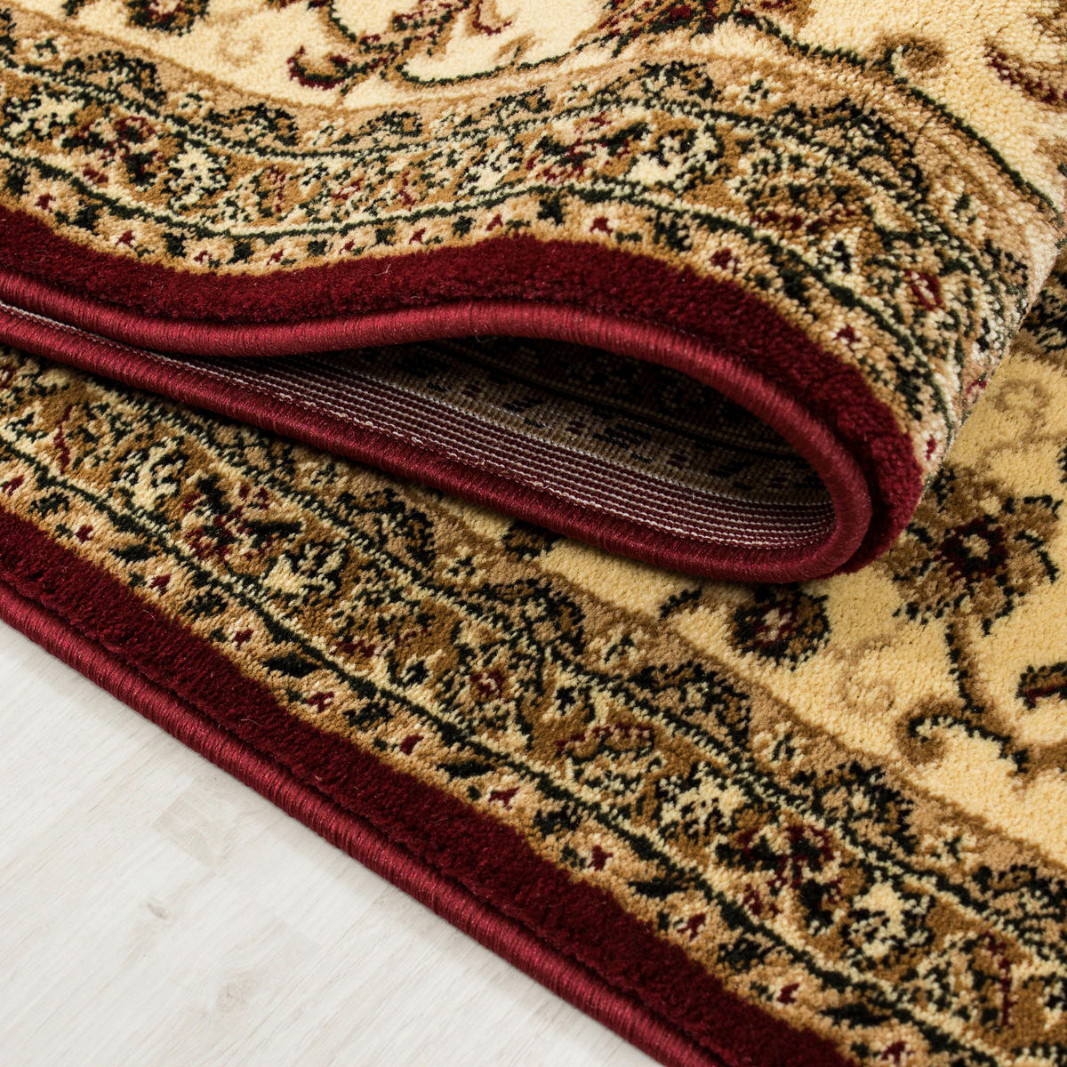 WEBTEPPICH 160/230 cm Marrakesh Rot, Beige rechteckig  - Beige/Rot, KONVENTIONELL, Textil (160/230cm) - Ayyildiz 