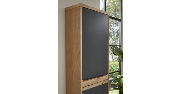 GARDEROBE 290/200/32 cm  - Eichefarben/Grau, Design, Holz/Holzwerkstoff (290/200/32cm) - Dieter Knoll