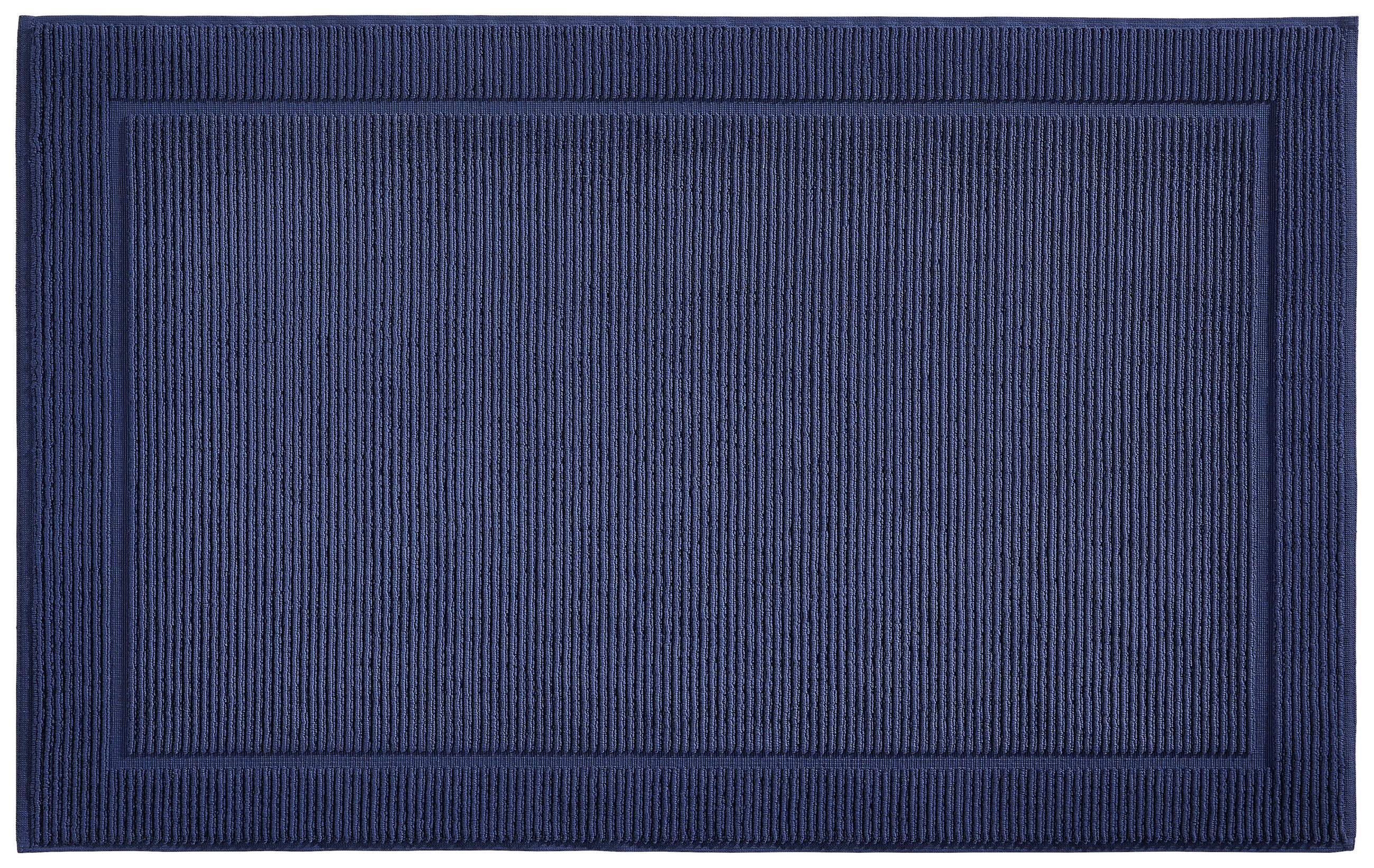 FÜRDŐSZOBASZŐNYEG  60/100 cm  sötétkék   - sötétkék, Basics, textil (60/100cm) - Bio:Vio