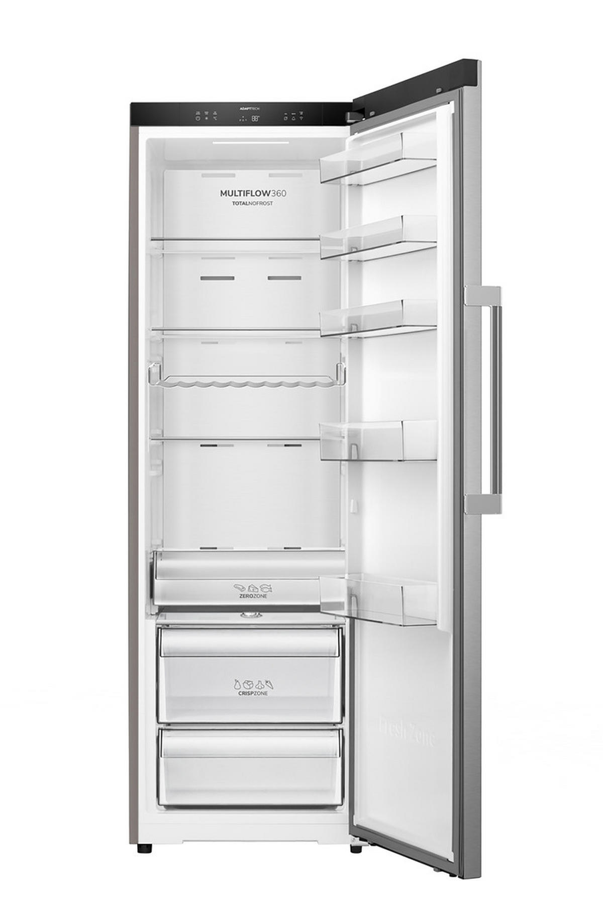 KÜHLSCHRANK 59,5/185,6/60 cm RN618D6X6WF  - Edelstahlfarben, Metall (59,5/185,6/60cm) - Gorenje