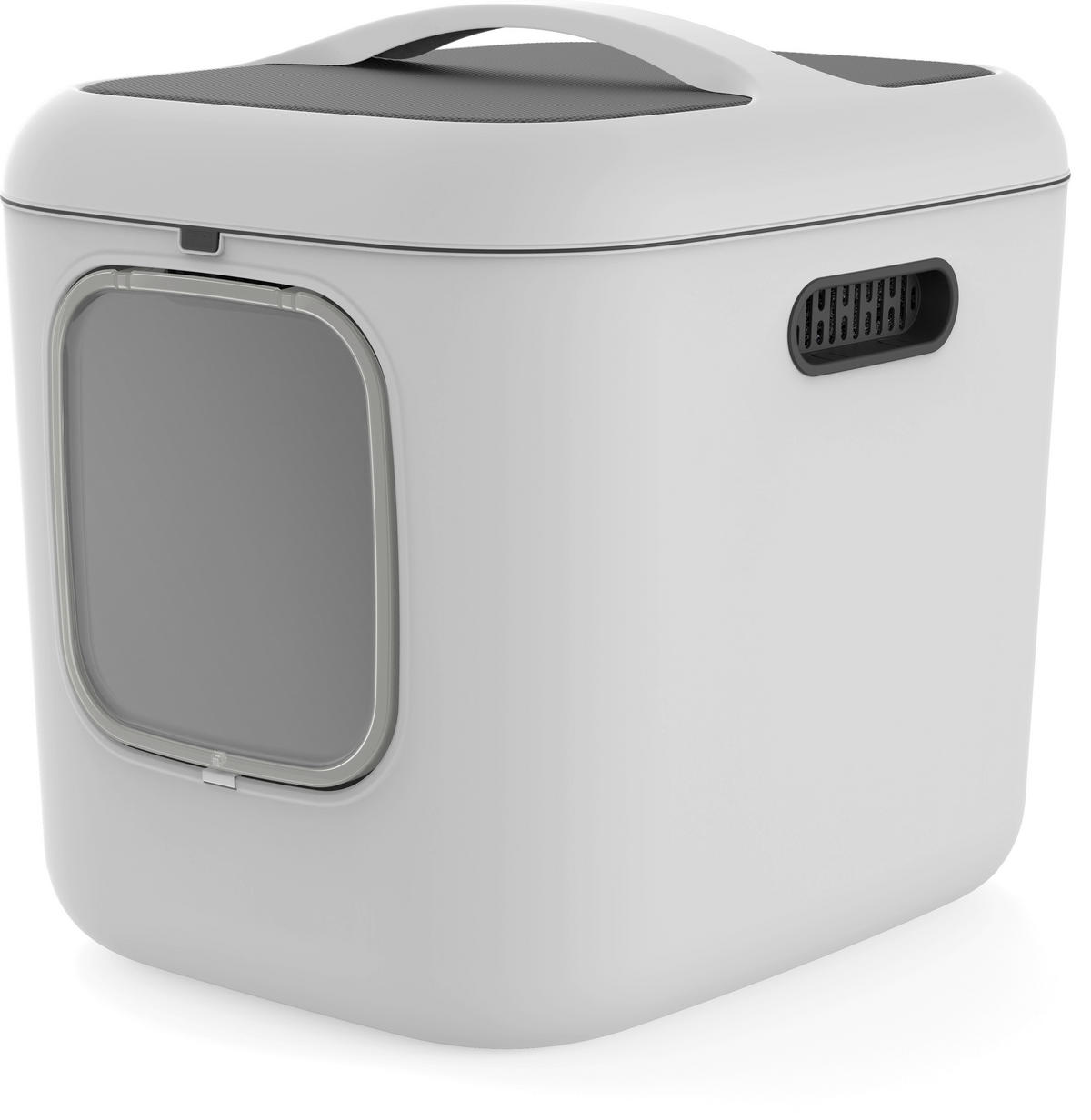 KATZENTOILETTE - Weiß, Basics, Kunststoff (49,9/57,6/61,4cm) - Rotho