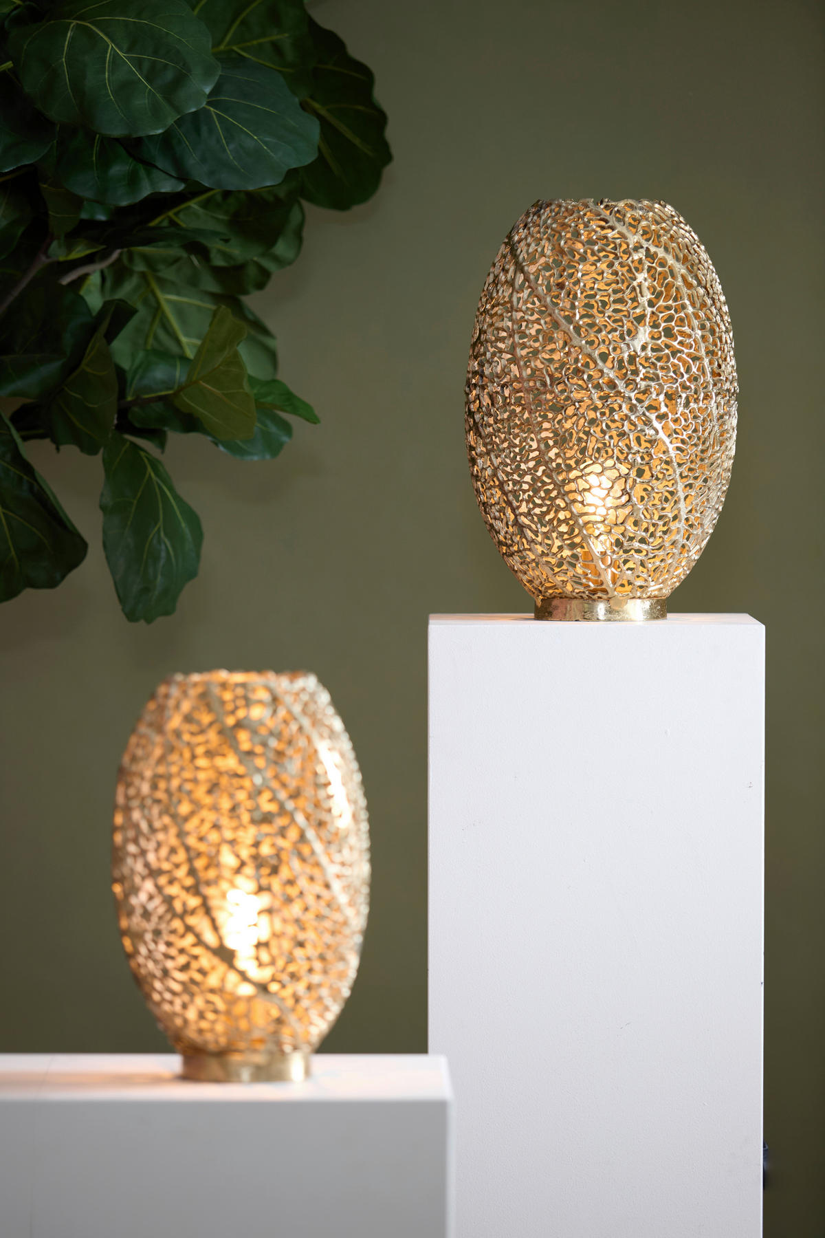 TISCHLEUCHTE 33/52 cm   - Goldfarben, Basics, Metall (33/52cm) - Light & Living