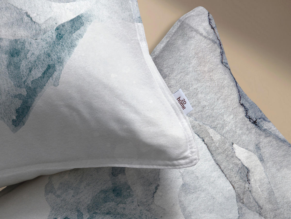 BETTWÄSCHE 2-teilig Frostine Flanell 135/200 cm  - Weiß, Basics, Textil (135/200cm)