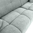 ECKSOFA in Flachgewebe Hellgrau  - Hellgrau/Schwarz, KONVENTIONELL, Textil/Metall (295/180cm) - Carryhome