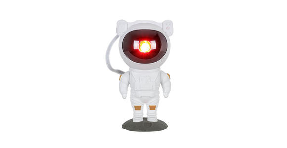 LED-DEKOLEUCHTE Astronaut 12/13/23 cm  - Weiß/Grau, Design, Kunststoff (12/13/23cm) - Novel