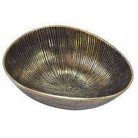OBSTSCHALE  - Goldfarben, Design, Metall (30/10/24cm) - Livetastic