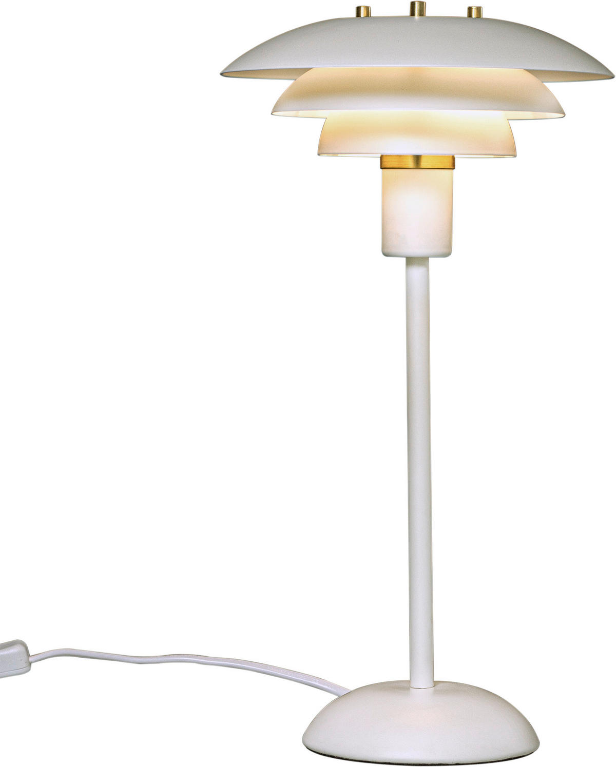 BORDSLAMPA 20/37/20 cm   - vit/kromfärg, Design, metall (20/37/20cm)