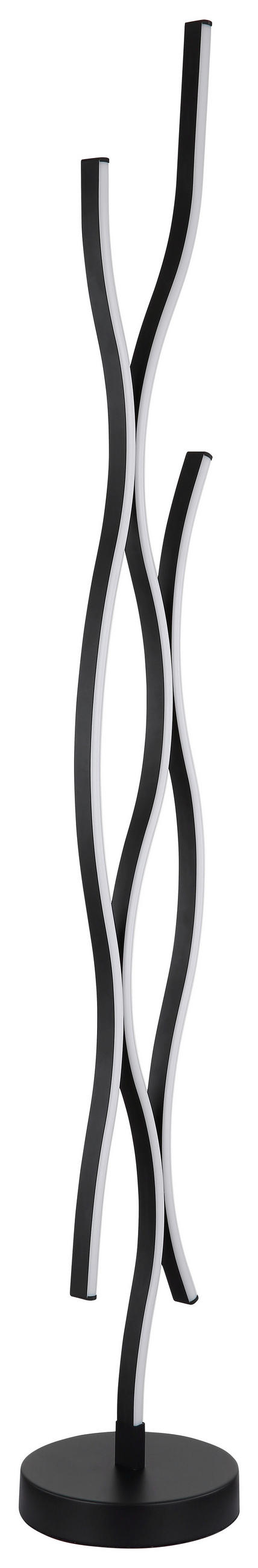 STEHLEUCHTE 20/135 cm    - Opal/Schwarz, Trend, Kunststoff/Metall (20/135cm) - Globo