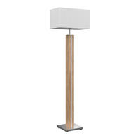 STEHLEUCHTE 40/27/150 cm    - Silberfarben/Weiß, Design, Holzwerkstoff/Textil (40/27/150cm)