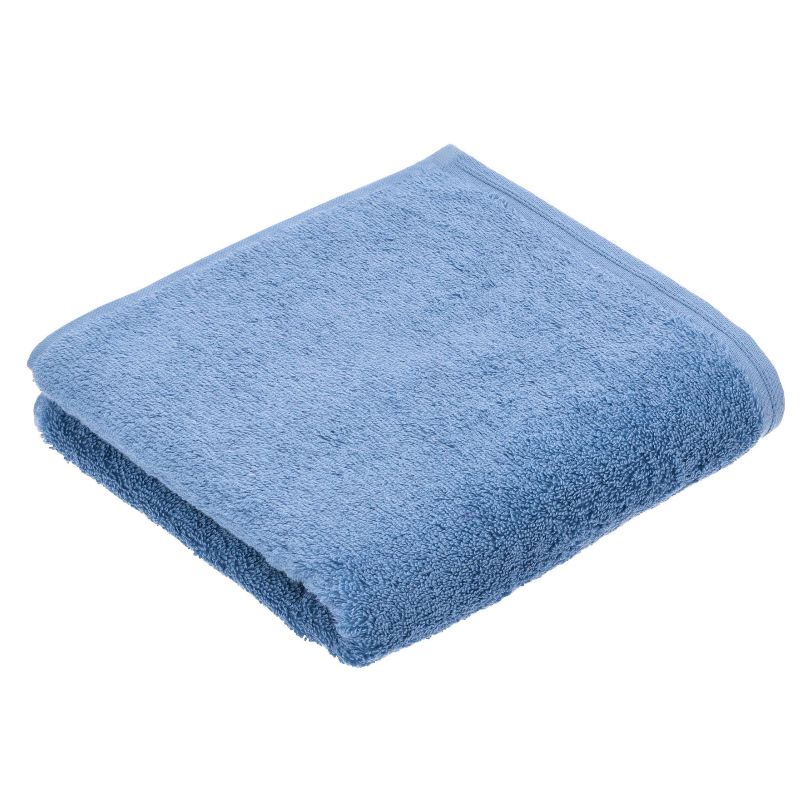 Vossen Handtuch Vegan Life Blau 50x100 cm