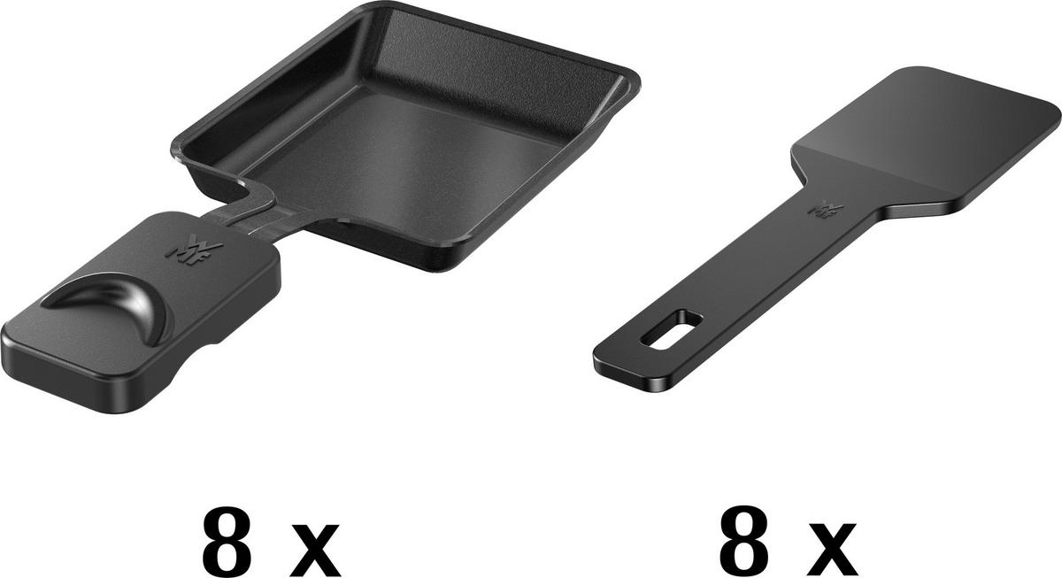 RACLETTE-GRILL WMF Lono  - Edelstahlfarben, Design, Metall (44/24/13,2cm) - WMF