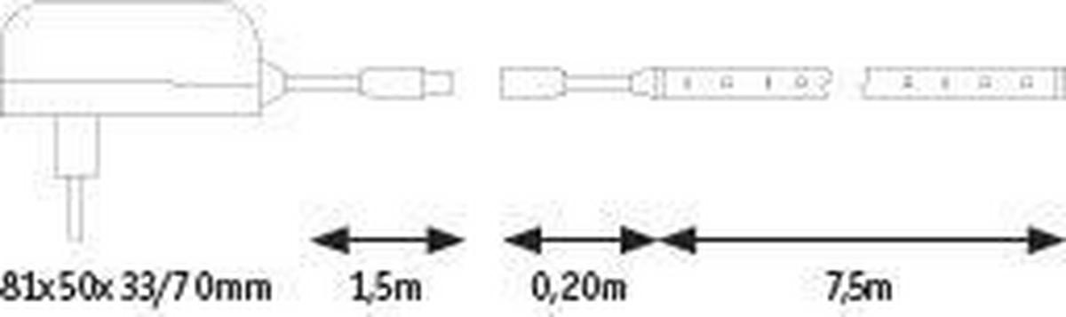 LED-STRIP SimpLED   - Weiß, Basics, Kunststoff (0,8cm) - Paulmann